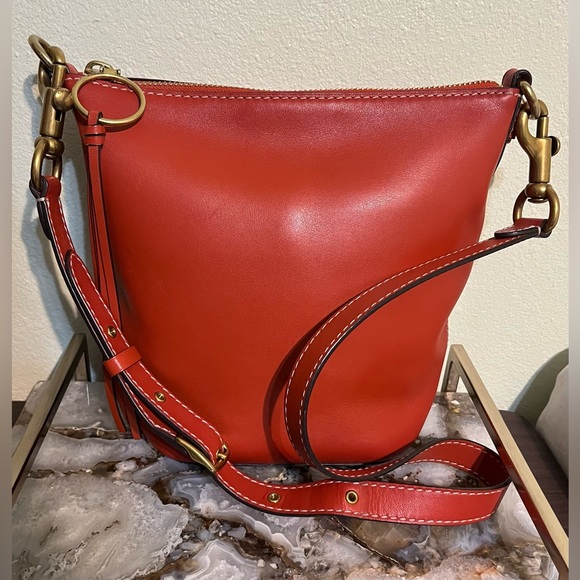 Coach Originals 1941 Archive Duffle 20 In Vermillion/Brass! - Picture 2 of 16